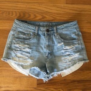 American Eagle Hi-Rise Festival Denim Shorts